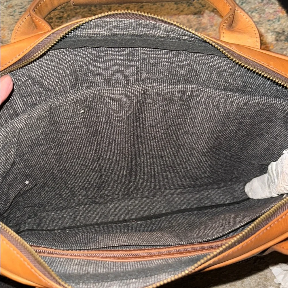 Johnston & Murphy Brown Leather Briefcase